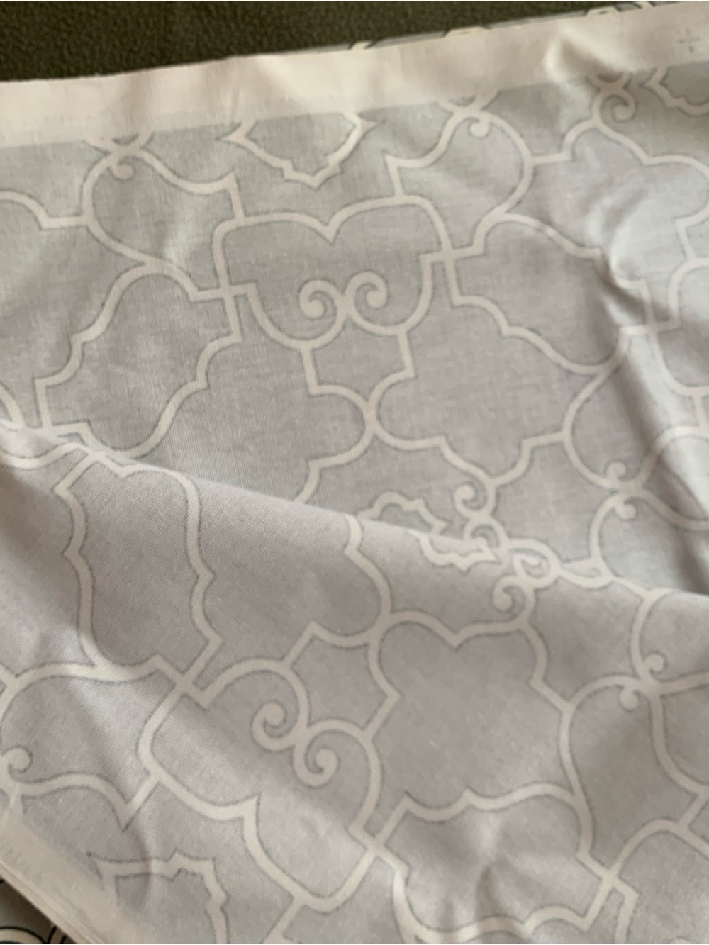 New Covington Fabric “Windsor” gray, black and white pattered fabric. 5 yds. 54” - Picture 4 of 4